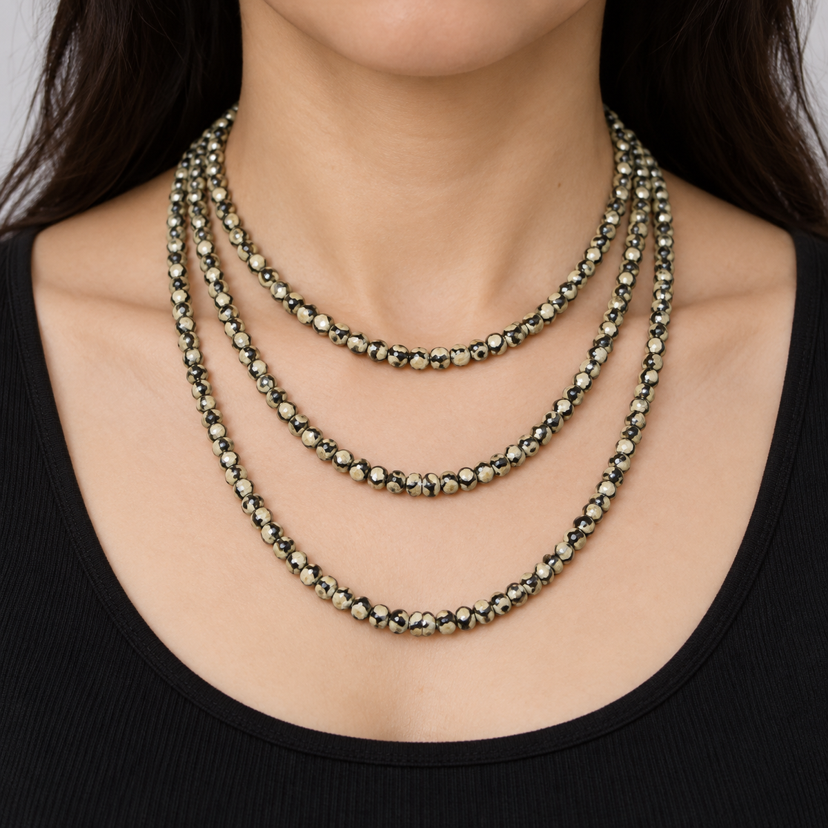Tibetan DZI Agate - necklace styling example