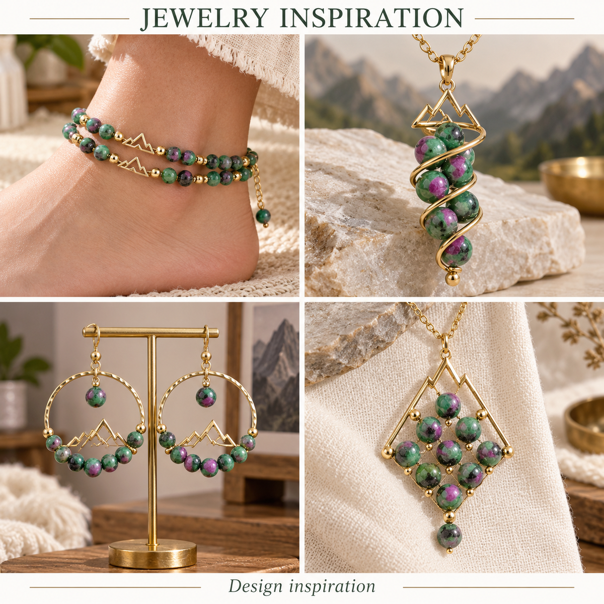 Ruby Zoisite - jewelry inspiration