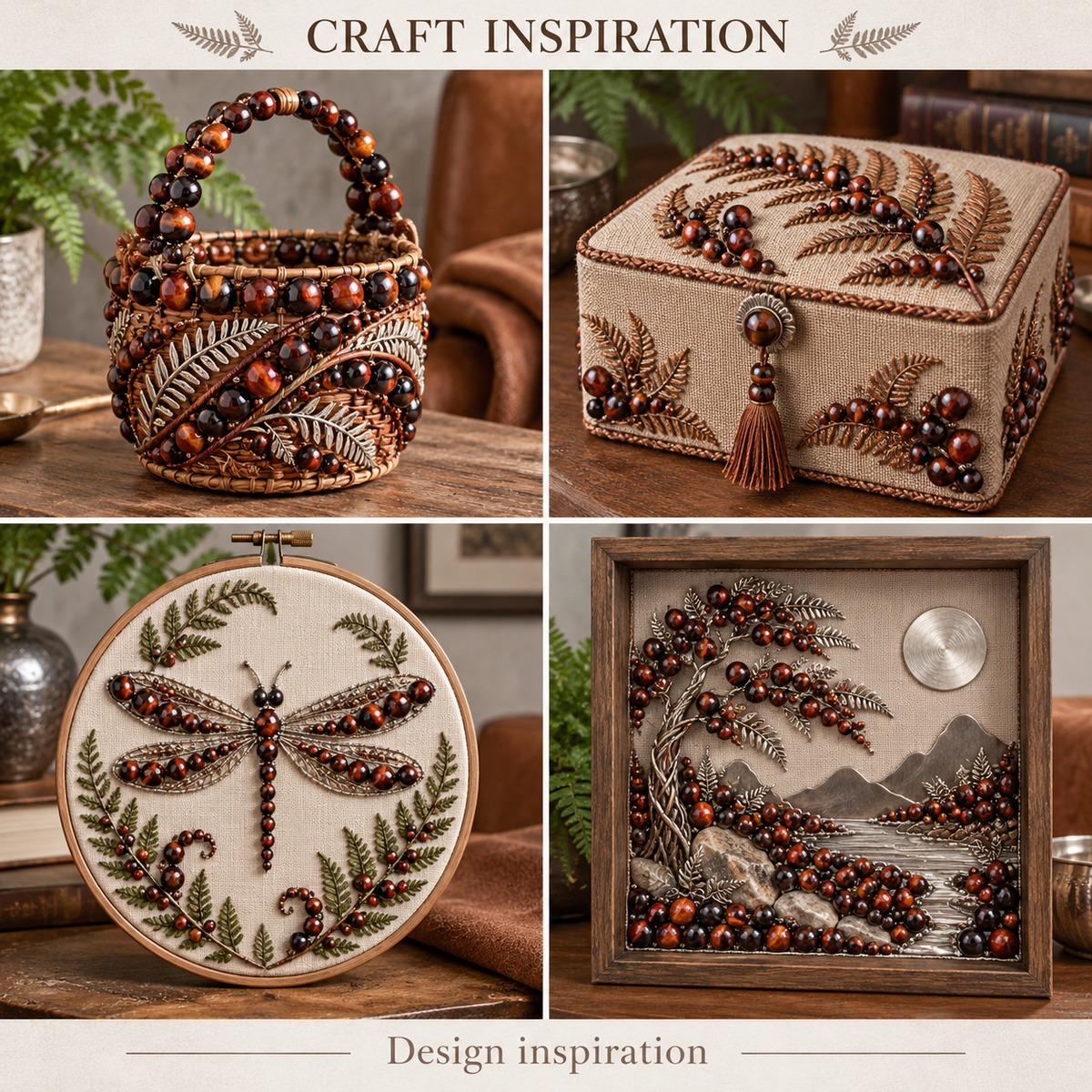 Red Tiger Eye - craft inspiration