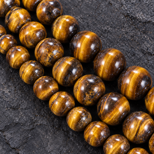Tiger Eye - dark close-up