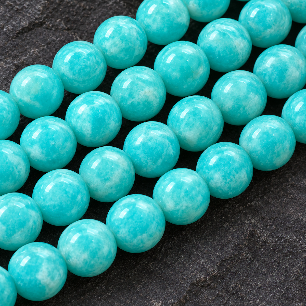Russian Amazonite - dark close-up