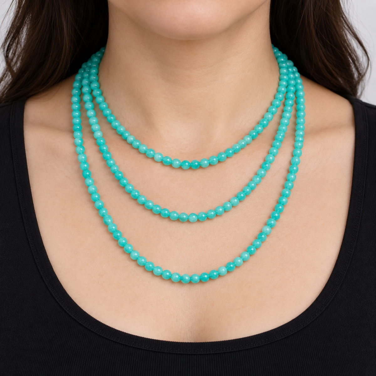 Russian Amazonite - necklace styling example
