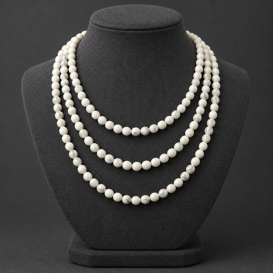 Howlite - neck display