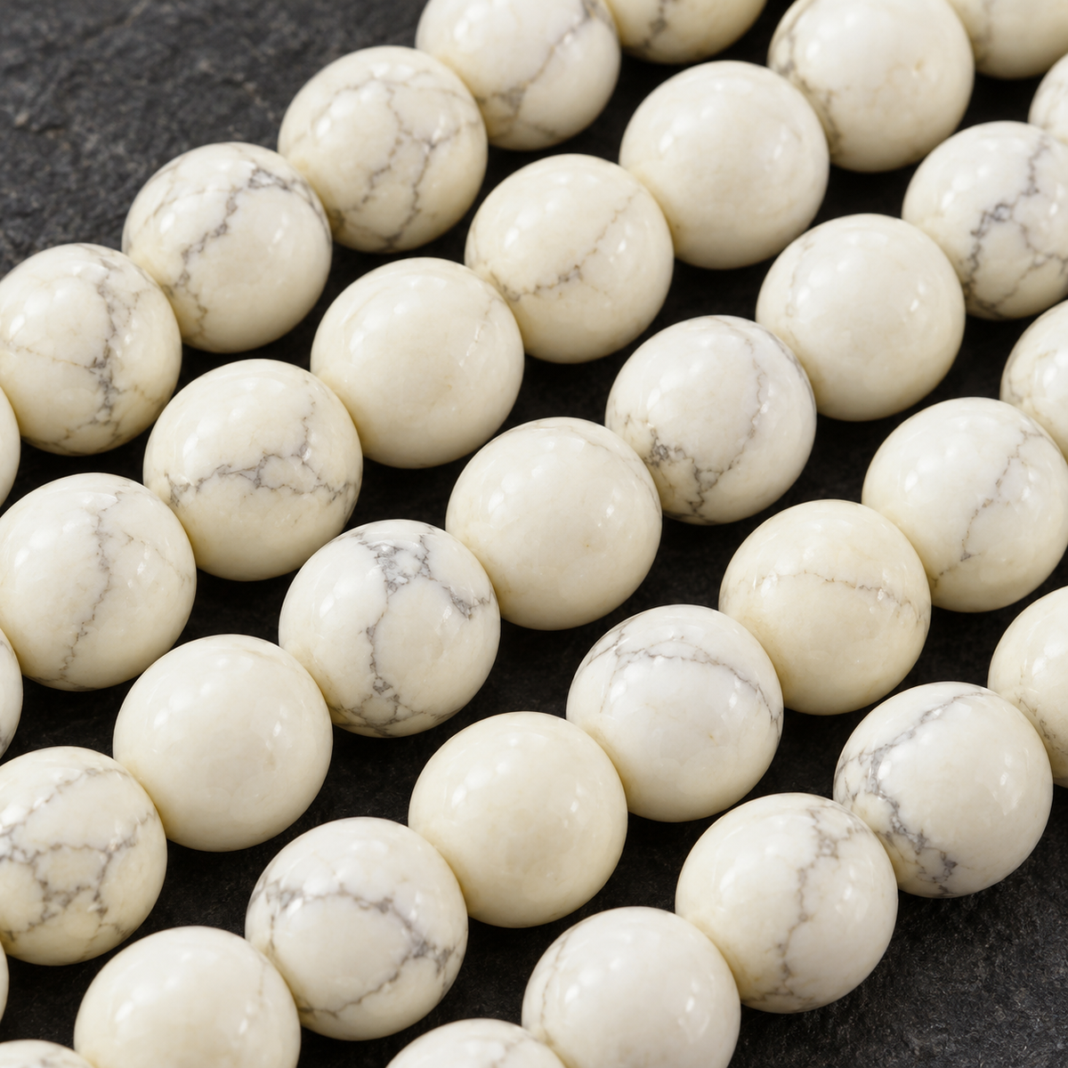 Howlite - dark close-up