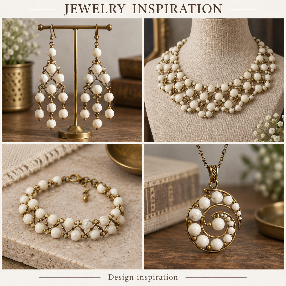 Howlite - jewelry inspiration