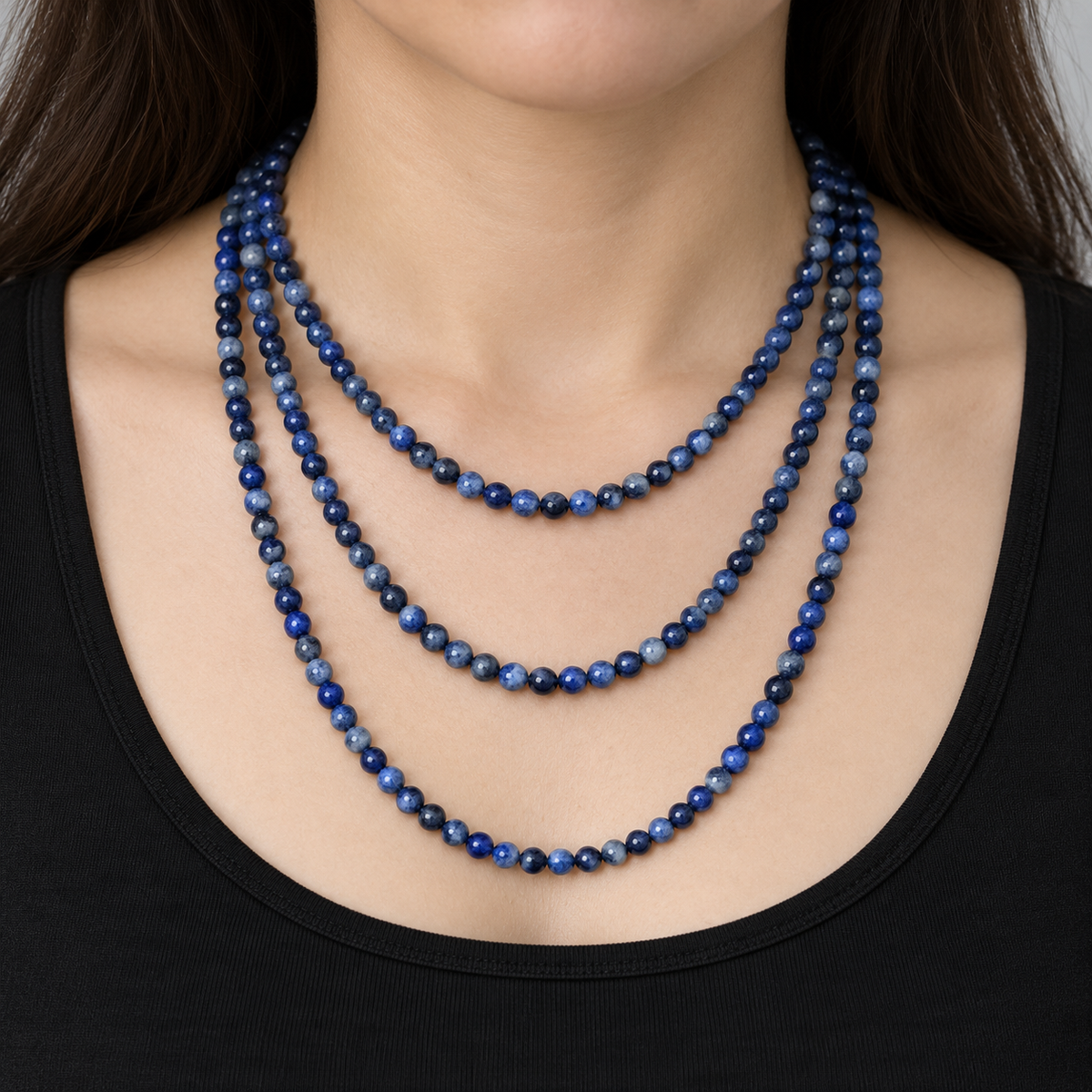 Sodalite - necklace styling example