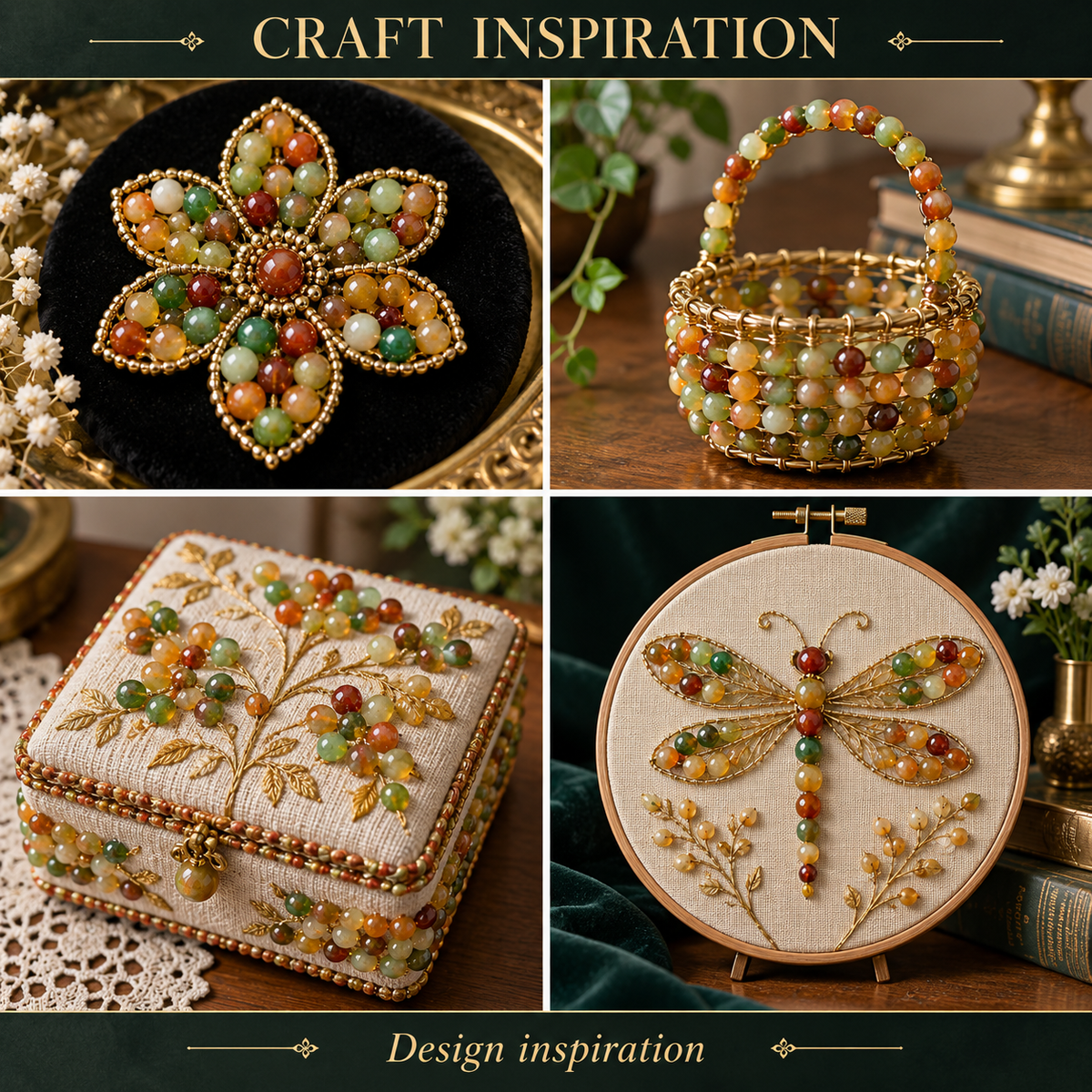 Peacock Agate - craft inspiration