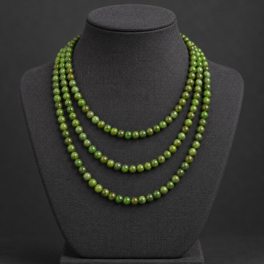Green Wood Jasper - neck display