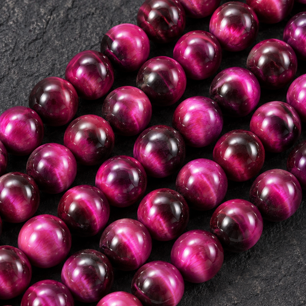 Purple Tiger Eye - dark close-up