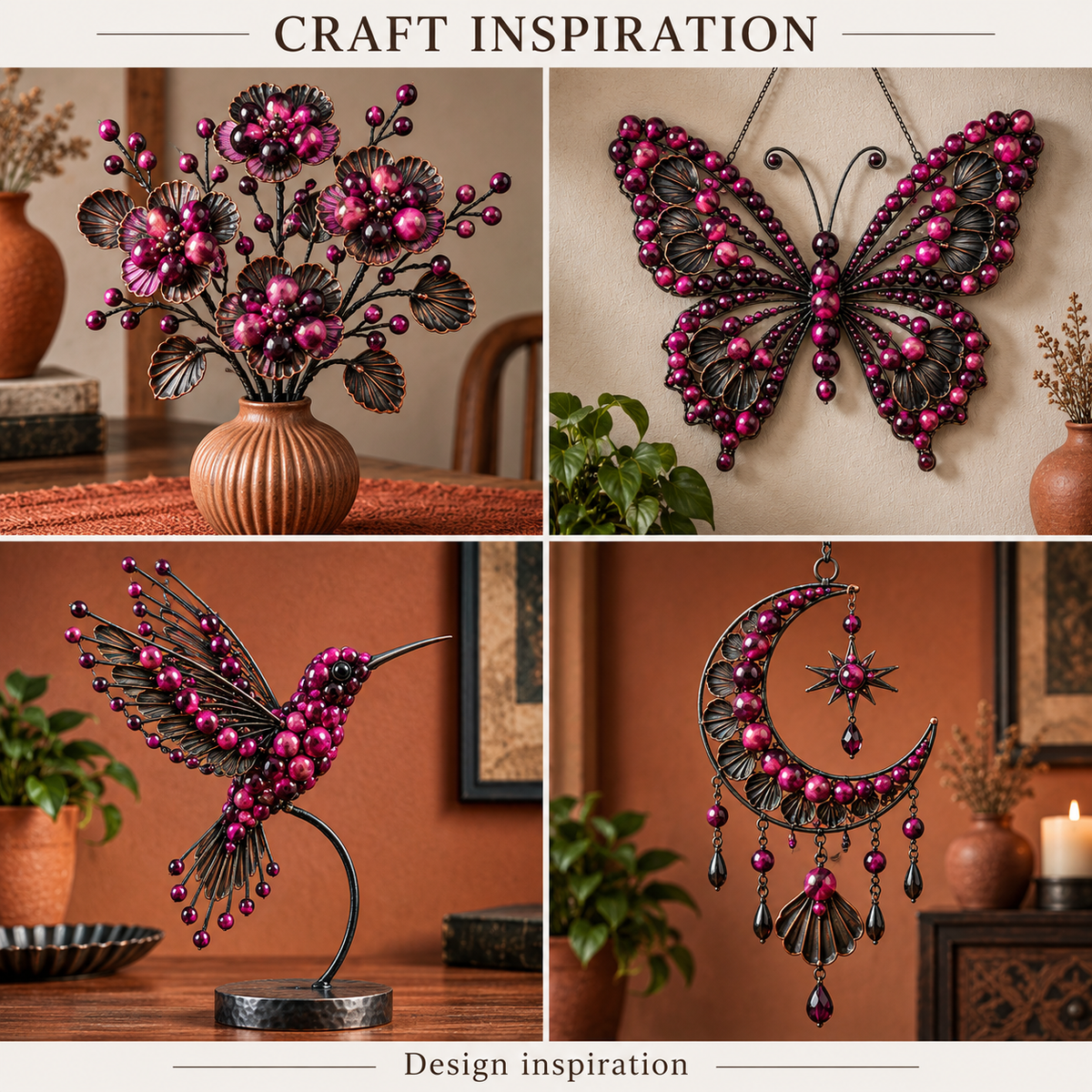 Purple Tiger Eye - craft inspiration