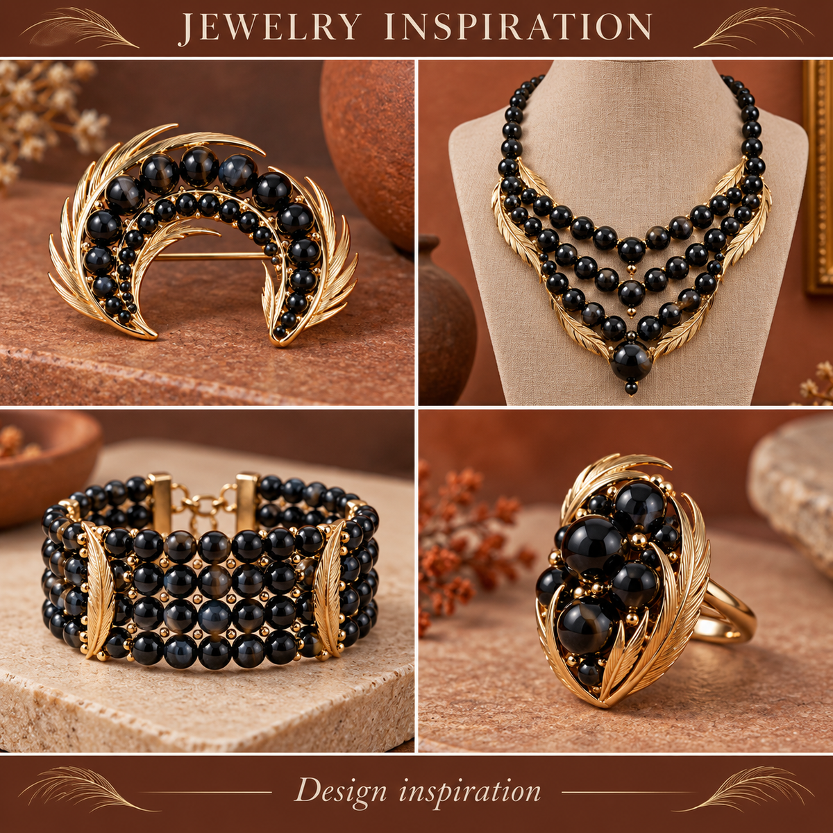 Black Agate - jewelry inspiration