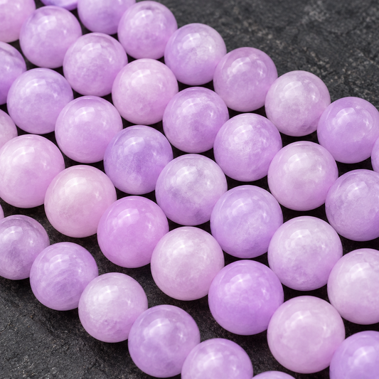 Purple Kunzite - dark close-up