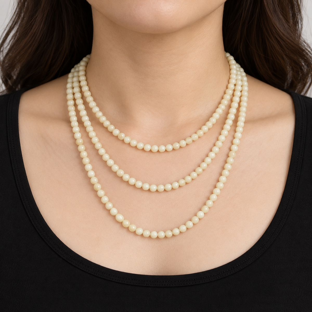 Ivory Agate - necklace styling example