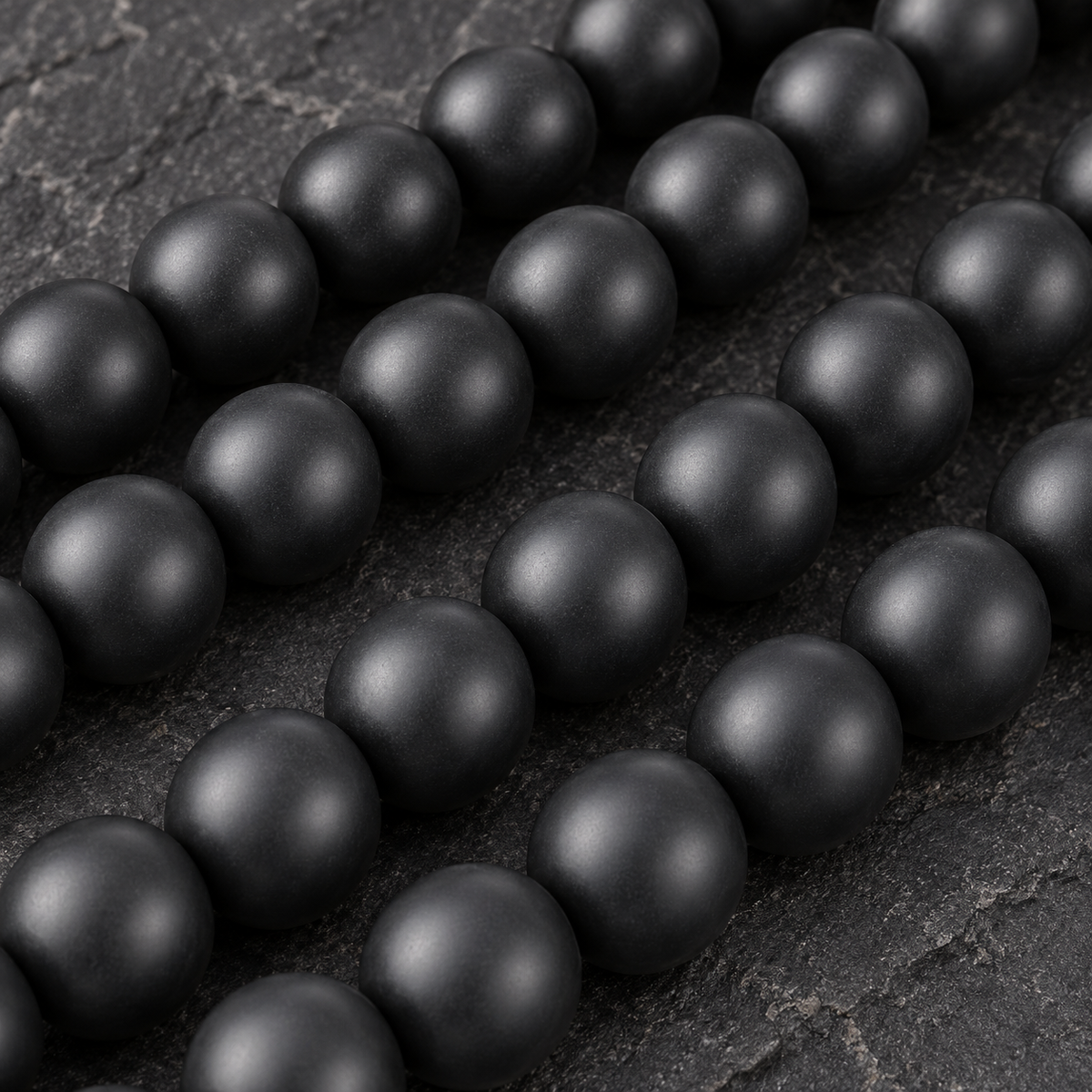 Matte Black Onyx - dark close-up