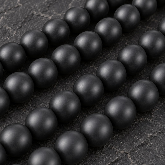 Matte Black Onyx - dark close-up