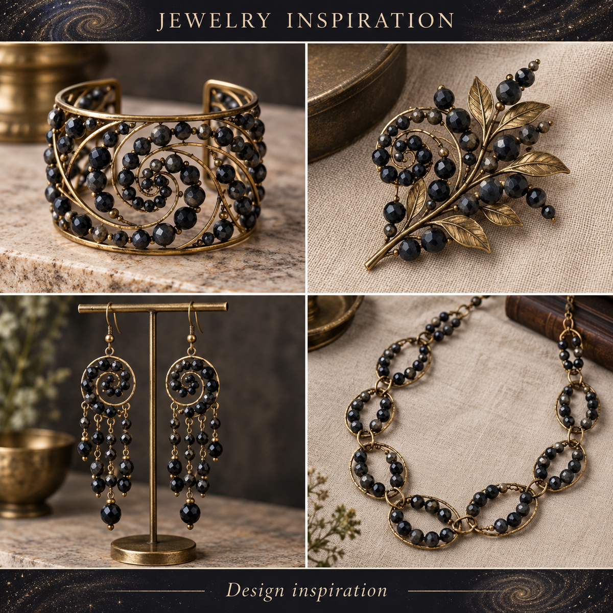 Matte Onyx - jewelry inspiration