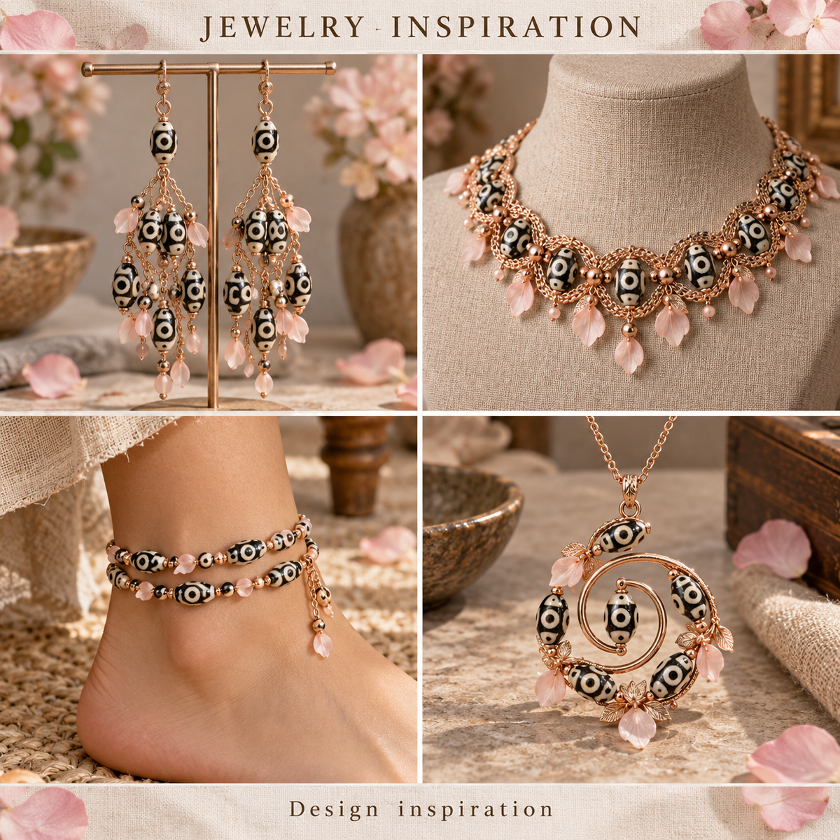 Tibetan DZI Agate - jewelry inspiration