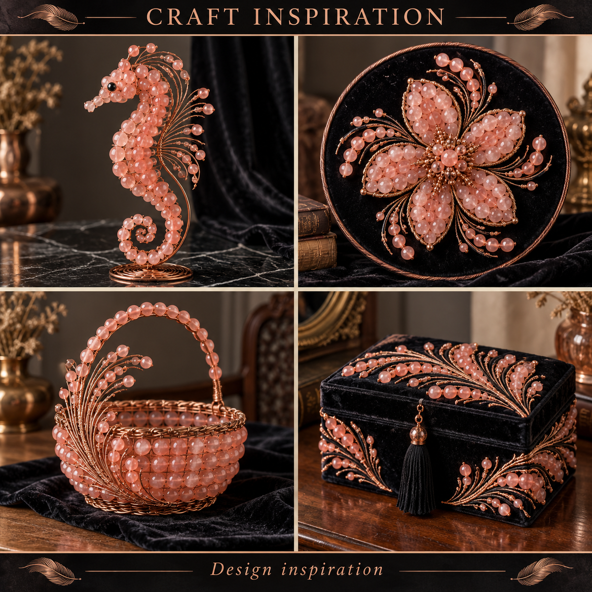 Peach Quartz - craft inspiration