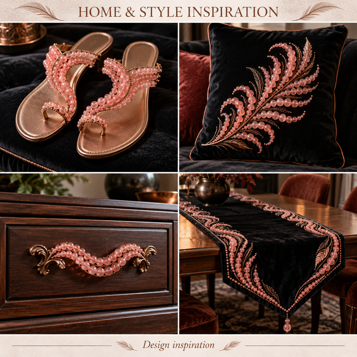 Peach Quartz - home and accessory inspiration