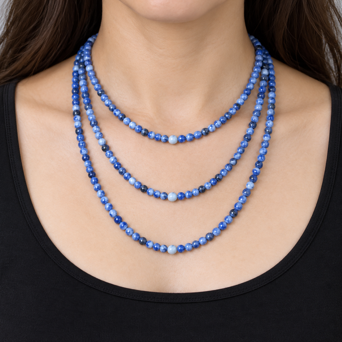 Sodalite - necklace styling example