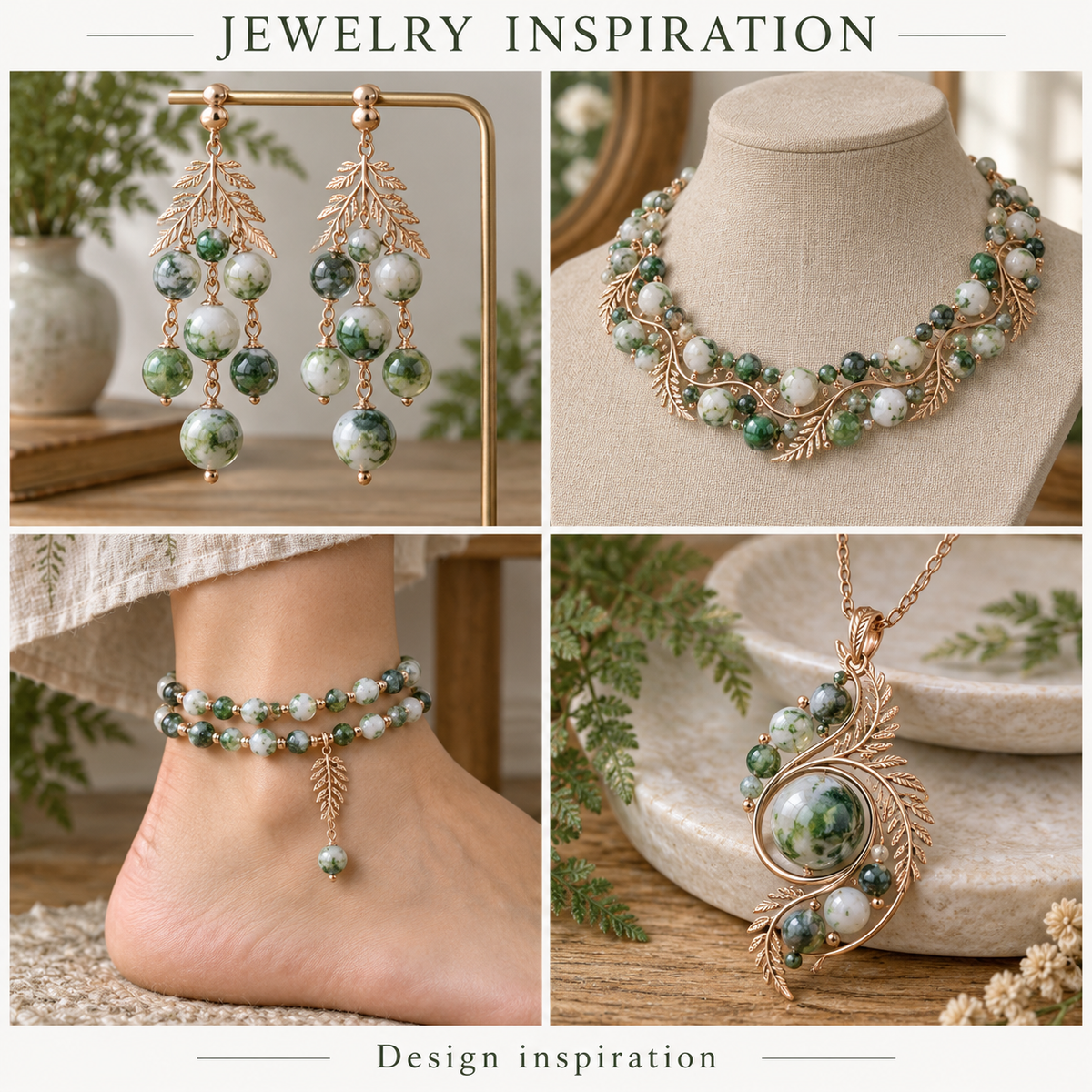 Moss Agate - jewelry inspiration