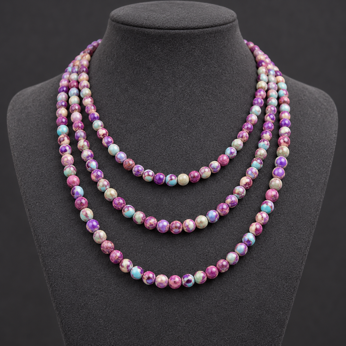 Purple Jasper - neck display