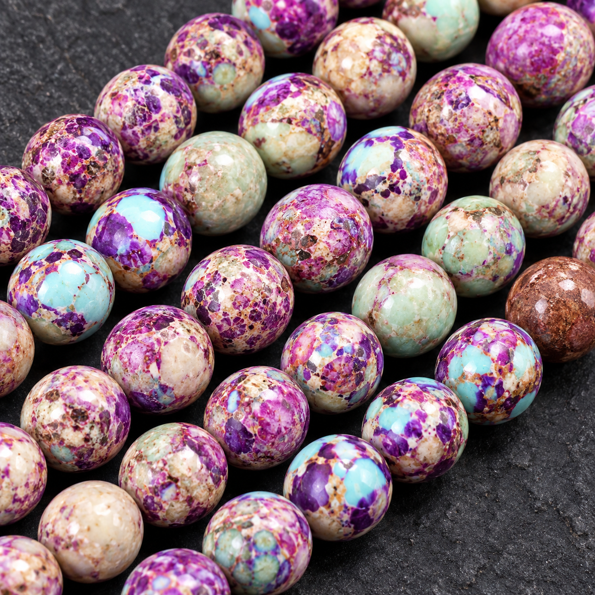 Purple Jasper - dark close-up