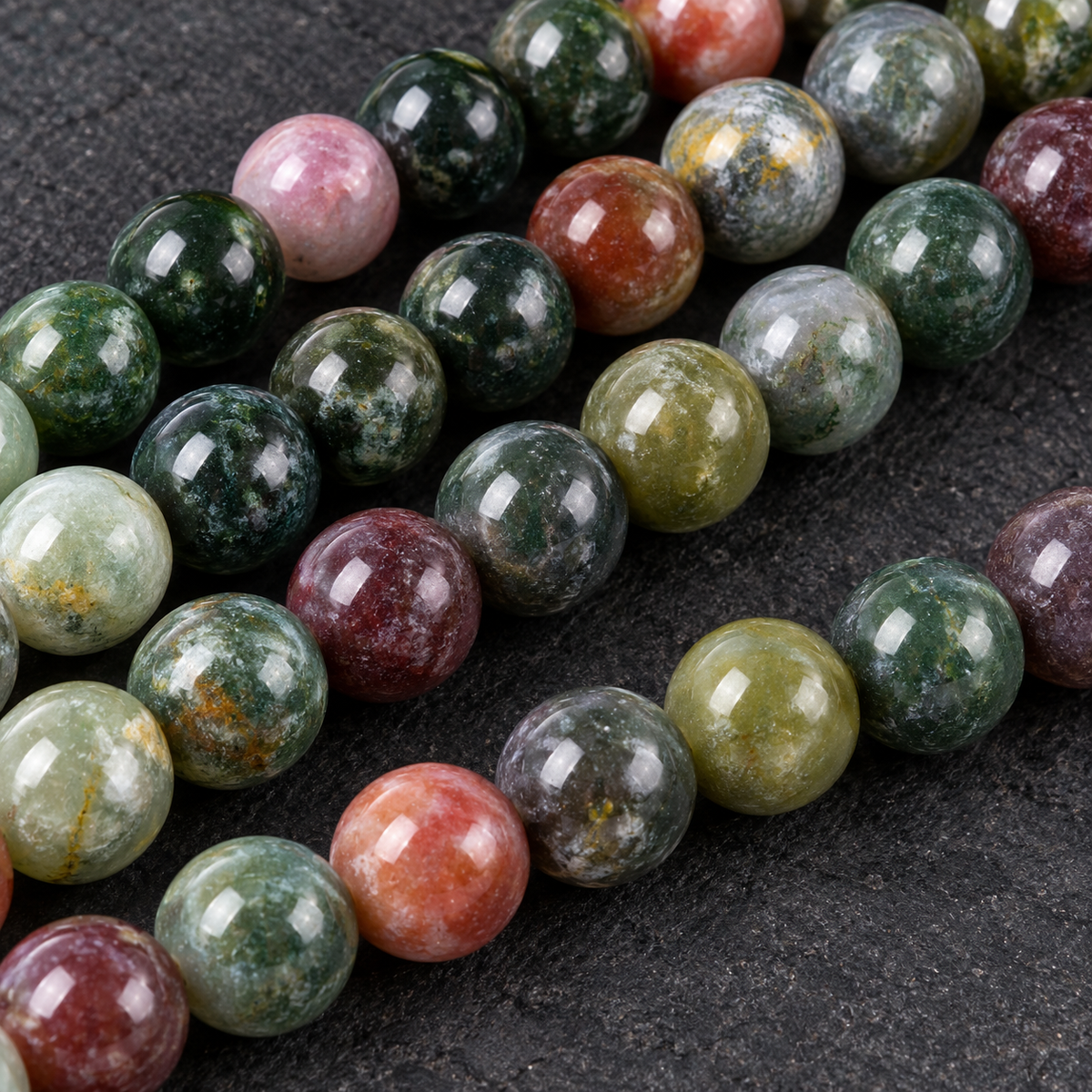 Indian Agate - dark close-up