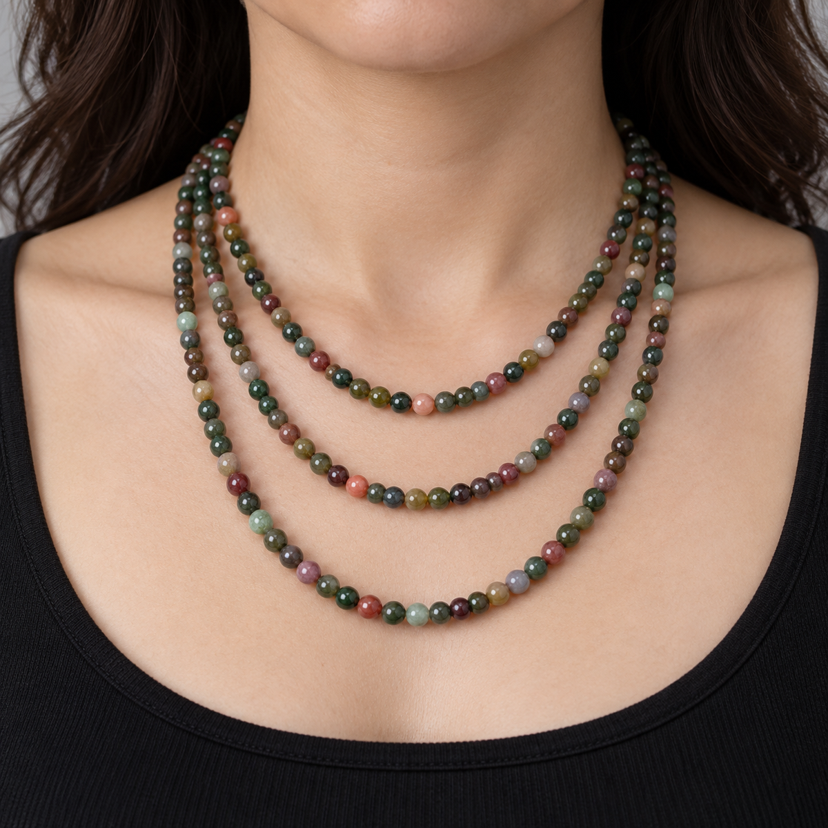 Indian Agate - necklace styling example
