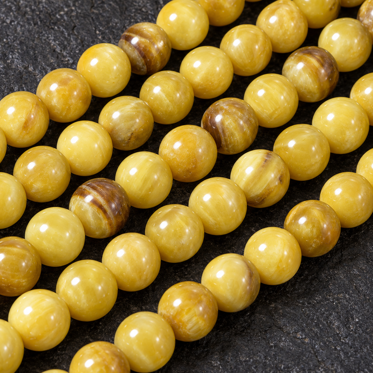 Gold Tiger Eye - dark close-up