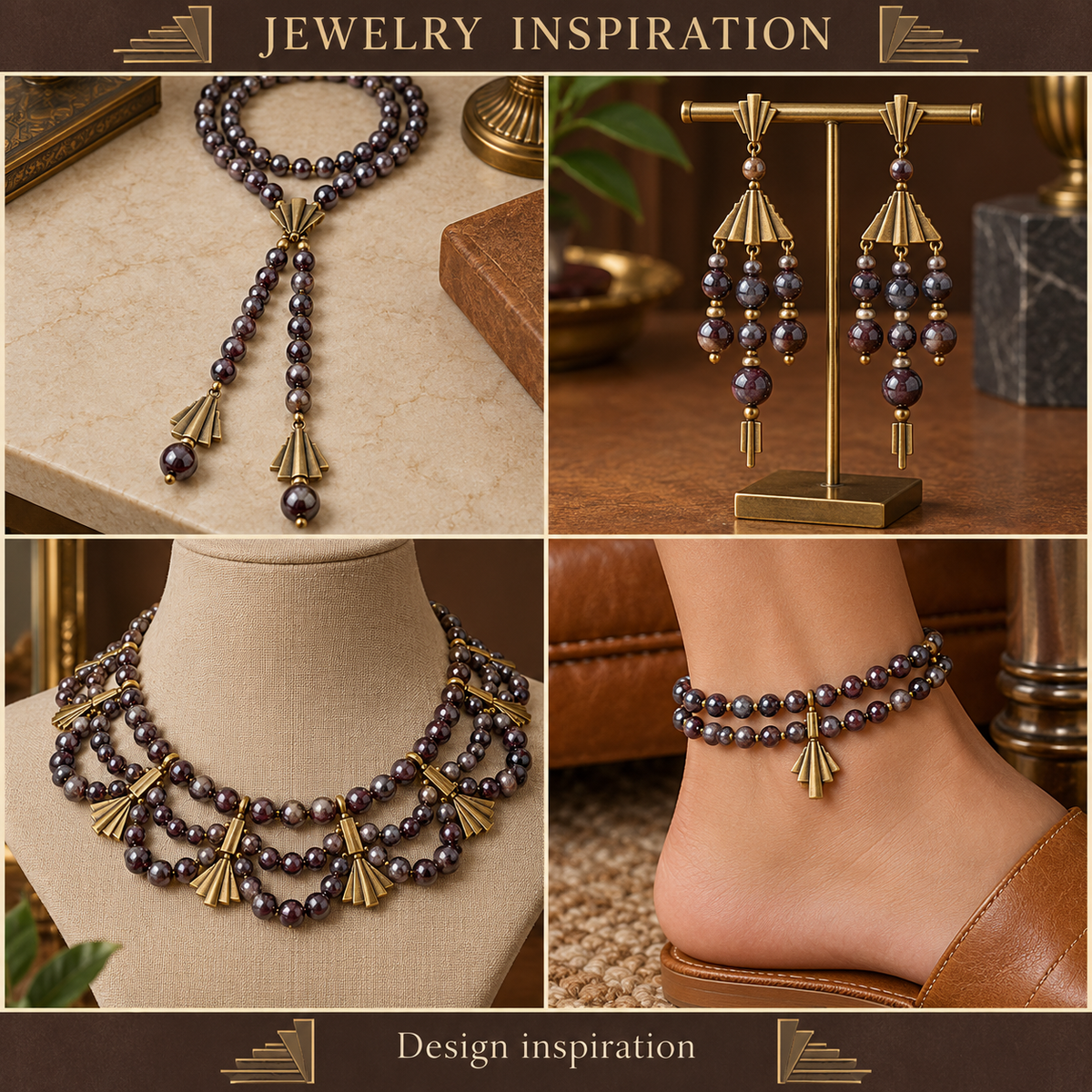Dark Garnet - jewelry inspiration