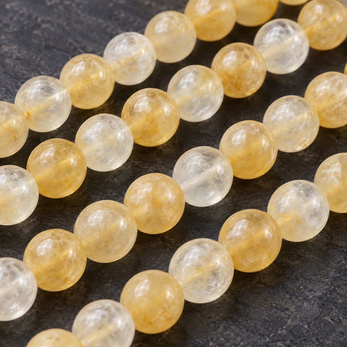 Citrine Quartz - dark close-up