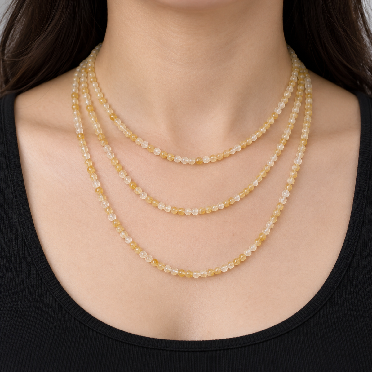 Citrine Quartz - necklace styling example
