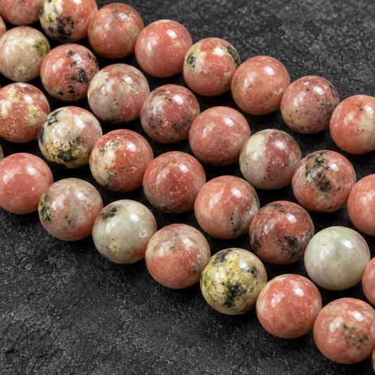 Rhodonite - dark close-up