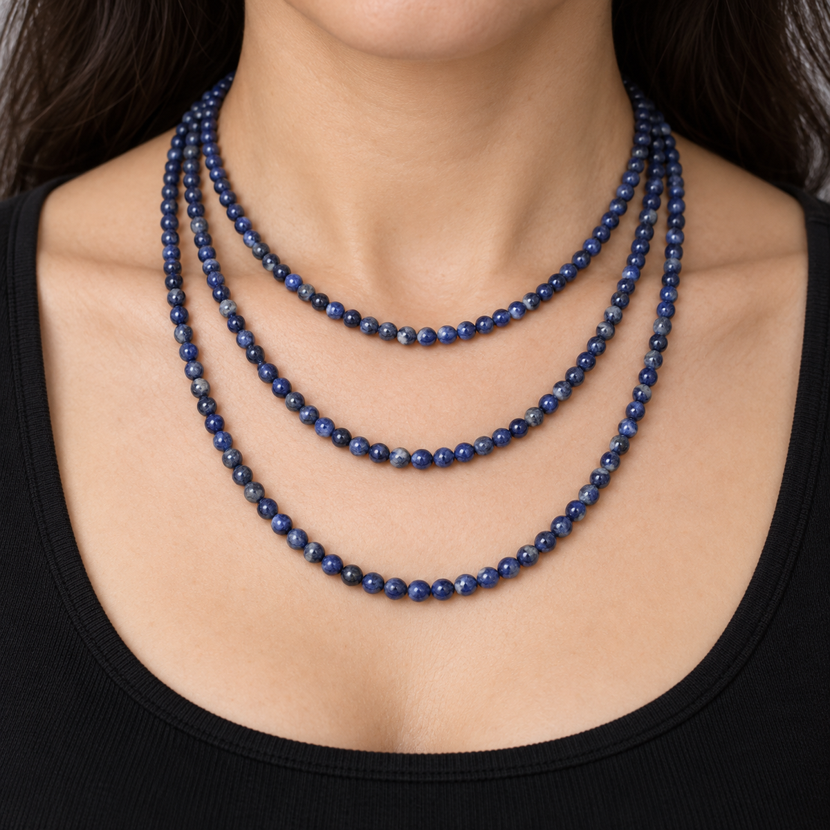Lapis Lazuli - necklace styling example