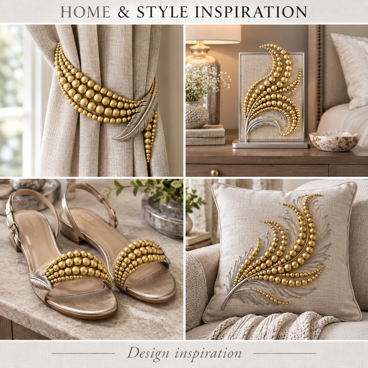 Hematite Matte Gold - home and accessory inspiration