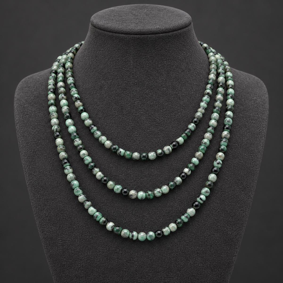 Green Crazy Agate - neck display