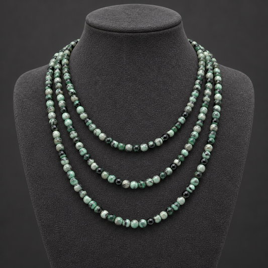 Green Crazy Agate - neck display
