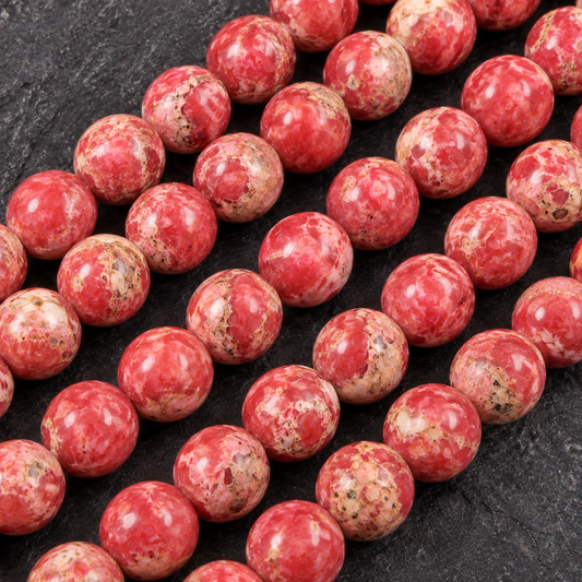Red Jasper - dark close-up