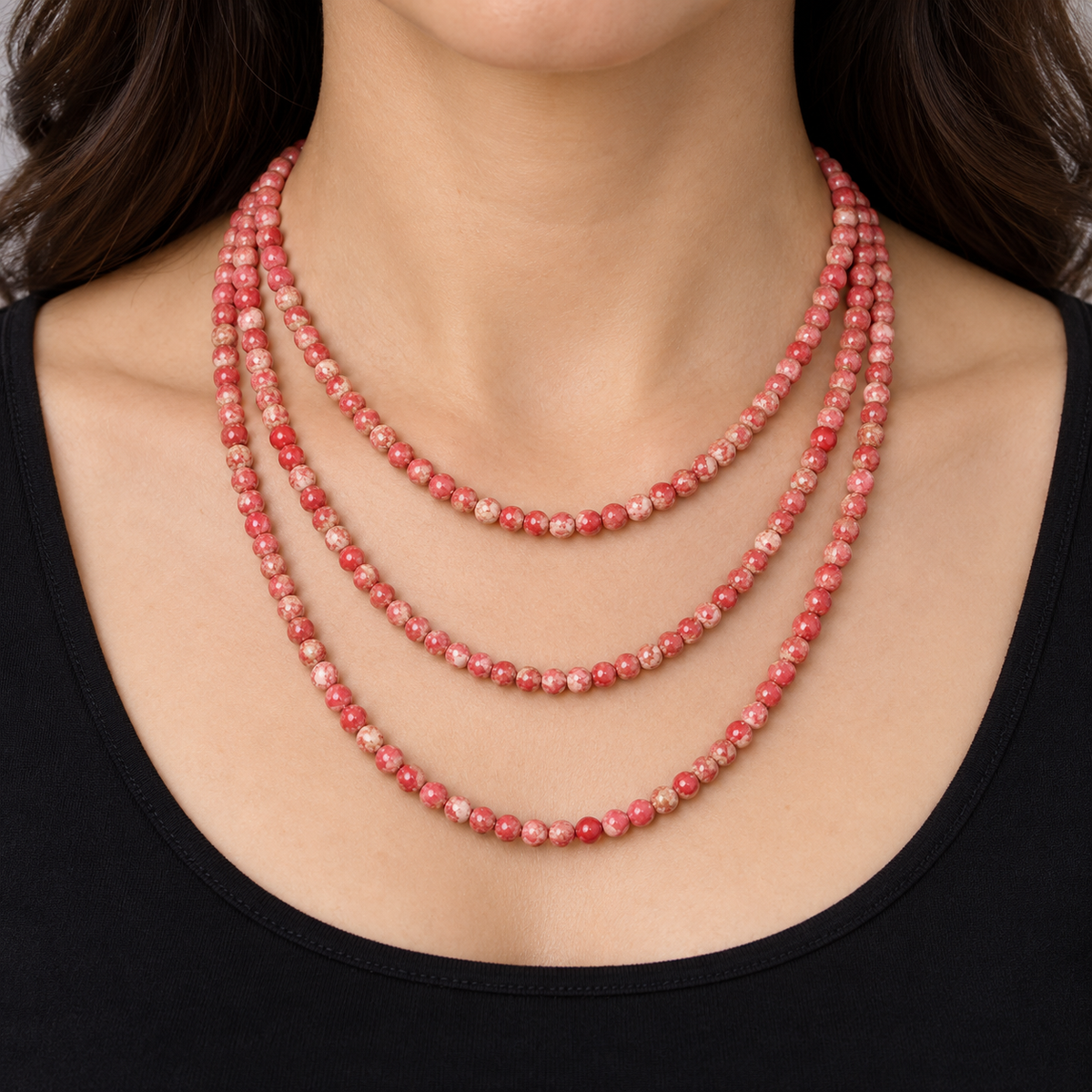 Red Jasper - necklace styling example