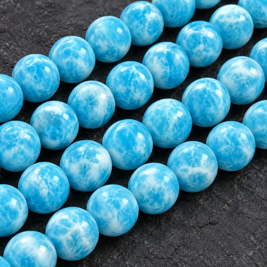 Blue Shoushan Jasper - dark close-up