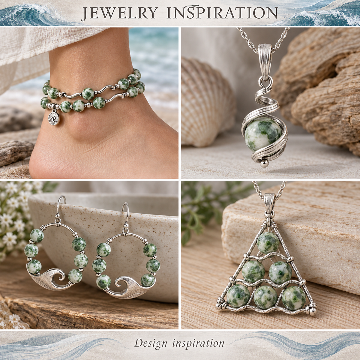 Green Spot Jasper - jewelry inspiration