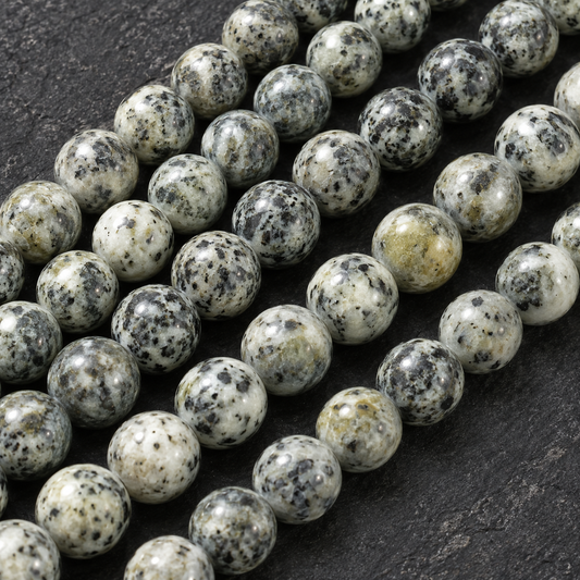 Dalmatian Jasper - dark close-up