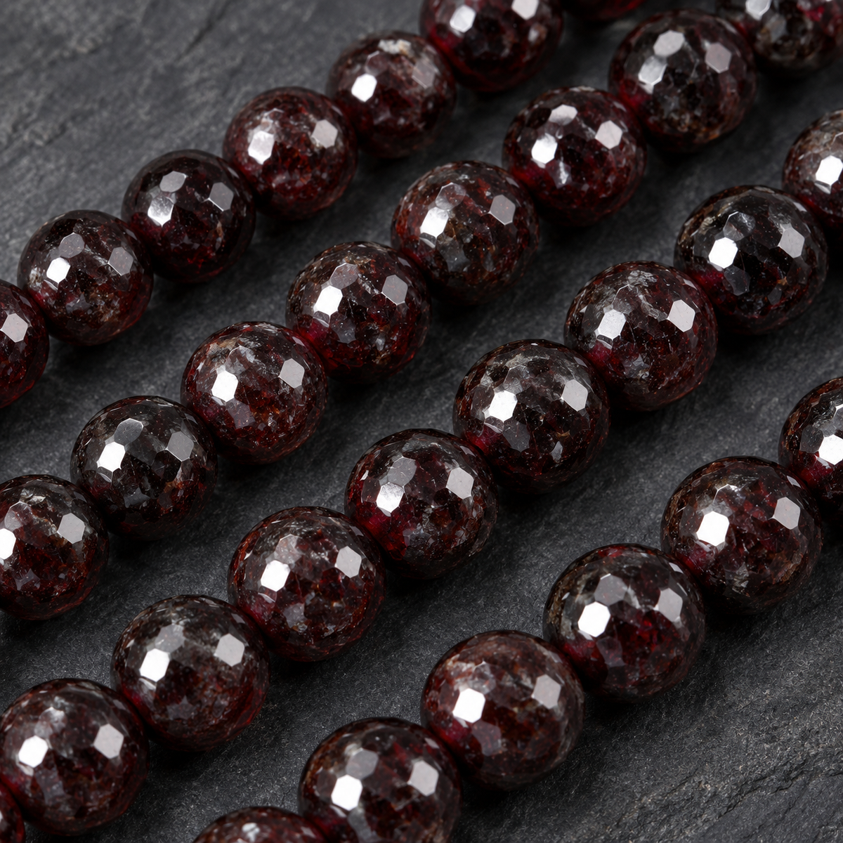 Garnet - dark close-up