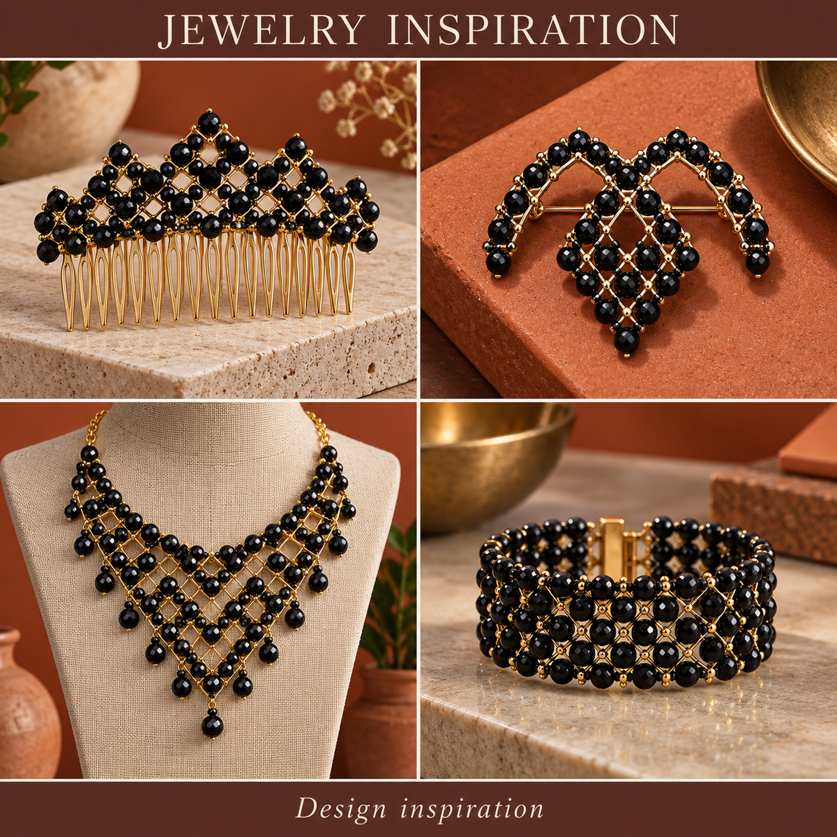 Natural Onyx Beads – Faceted Round Loose Gemstone Beads For Jewelry Making - jewelry inspiration