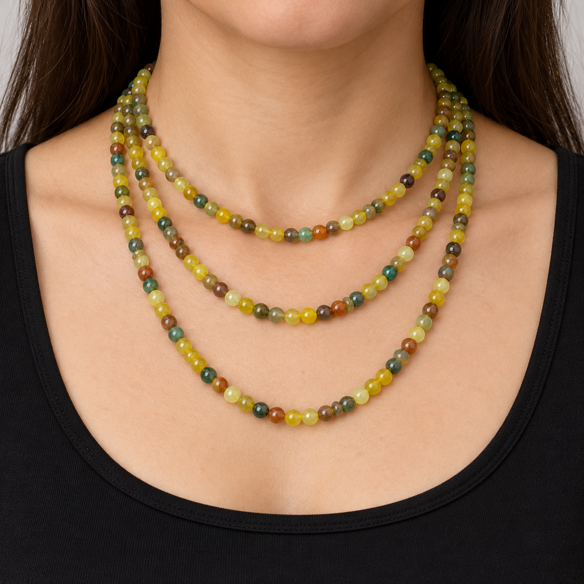 Madagascar Agate - necklace styling example