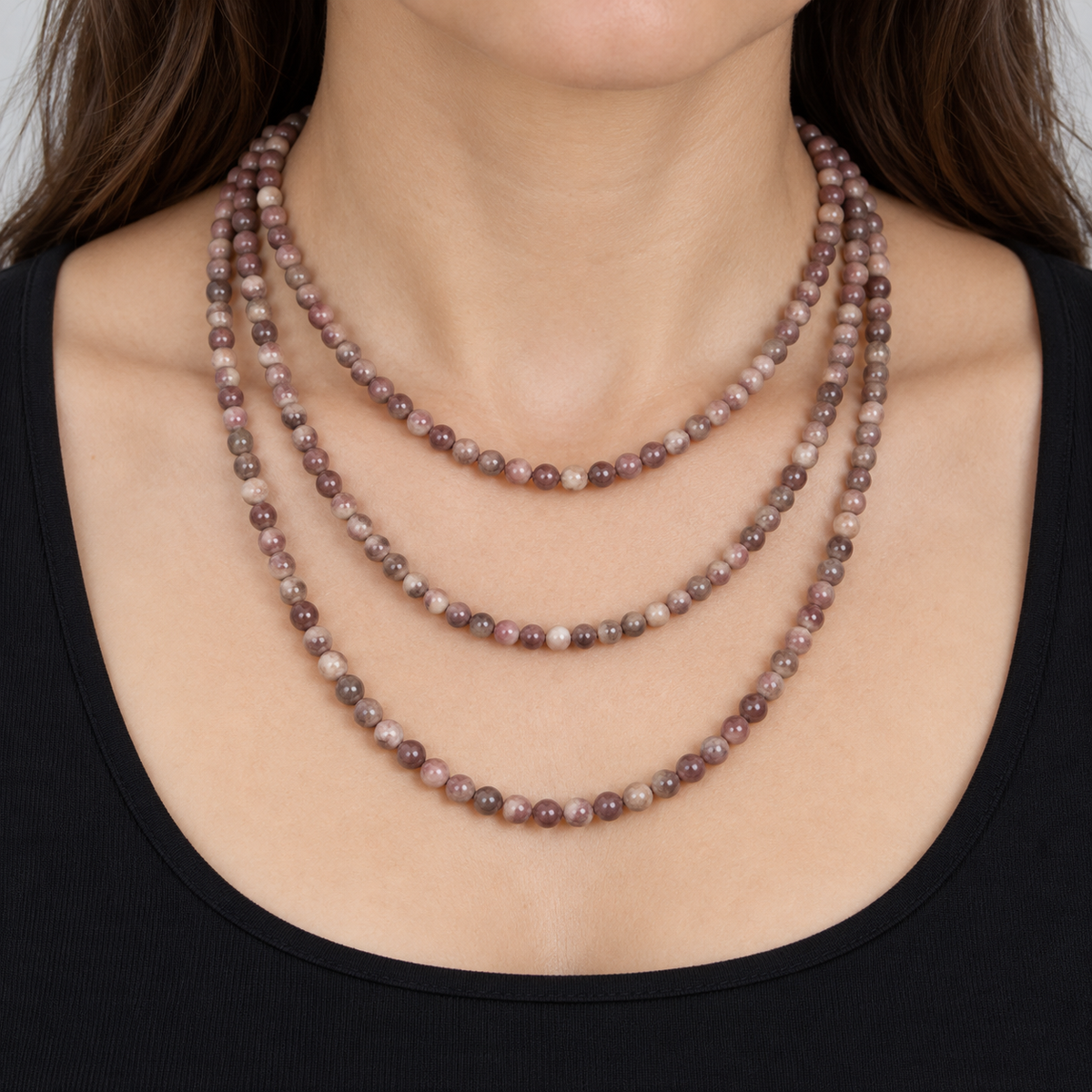 Brown Jasper - necklace styling example