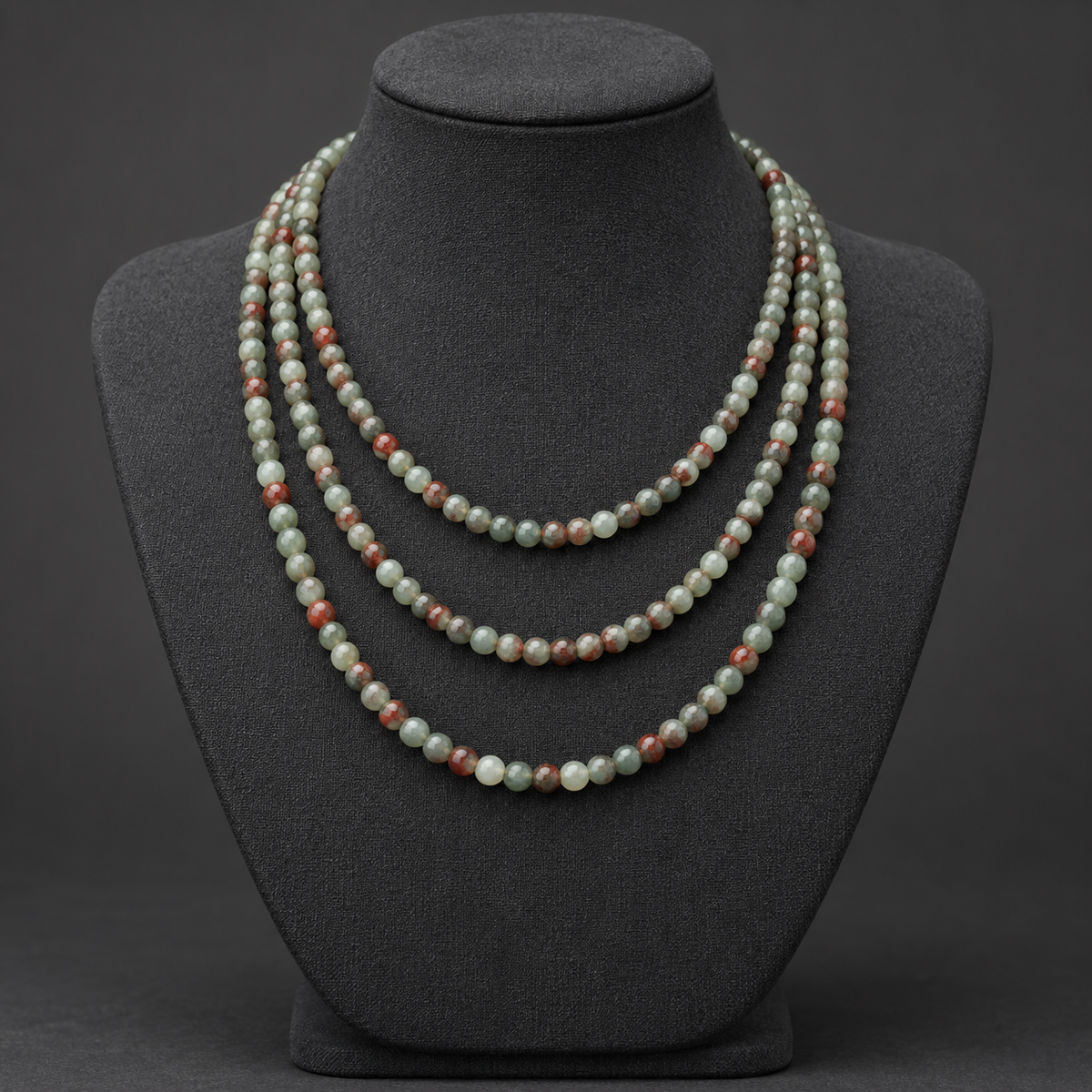 African Bloodstone - neck display