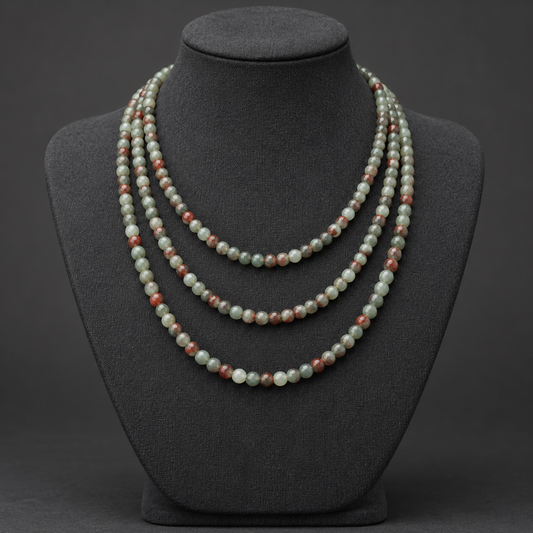 African Bloodstone - neck display
