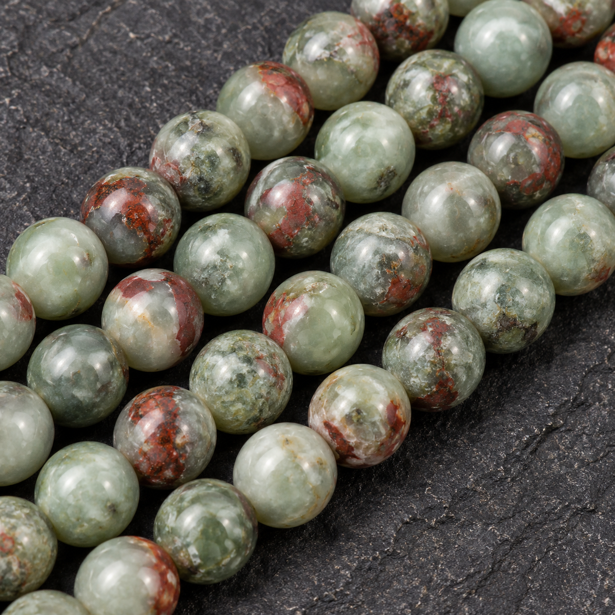 African Bloodstone - dark close-up